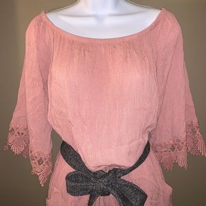 Unique dusty pink romper
